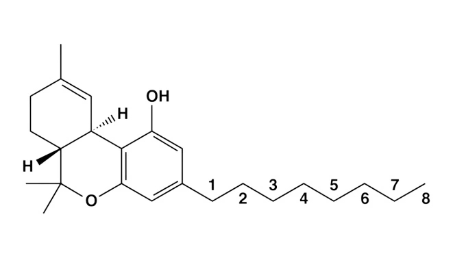 THC-JD kemisk struktur