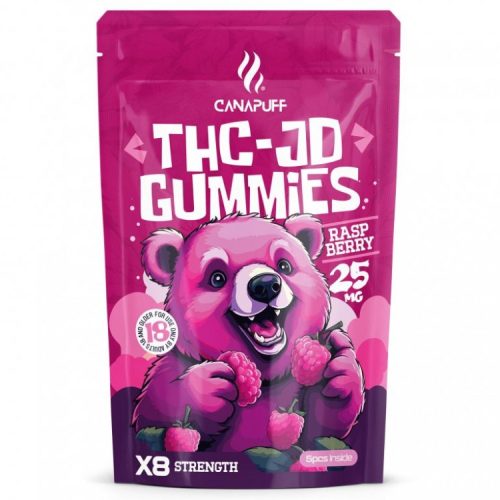 THC-JD 25mg - Canapuff Raspberry Gummies