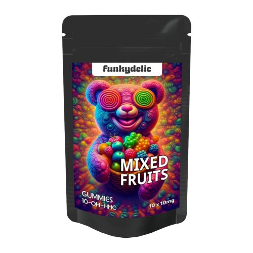 10-OH-HHC 100mg Gummies – Funkydelic - Mixed Fruits